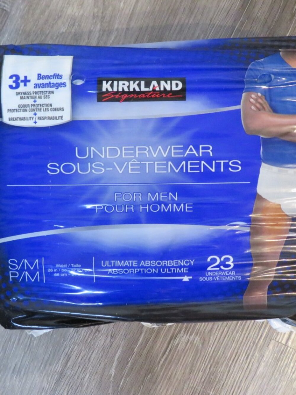 Kirkland Ultimate Absorbency Underwear Men Small/Medium 23 Count (K858)